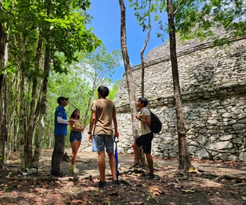 Rondleiding door de ruïnes van Cobá en Río Secreto