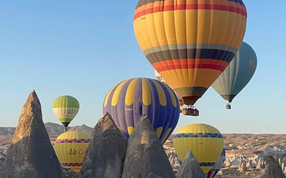 Kappadokien: Sonnenaufgang Heißluftballonfahrt mit Champagner