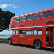 Auckland: Vintage Double-Decker Bus Sightseeing Tour Auckland: Vintage Double-Decker Bus Sightseeing Tour