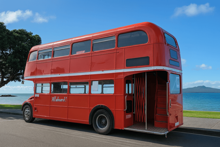 Auckland: Vintage Double-Decker Bus Sightseeing Tour