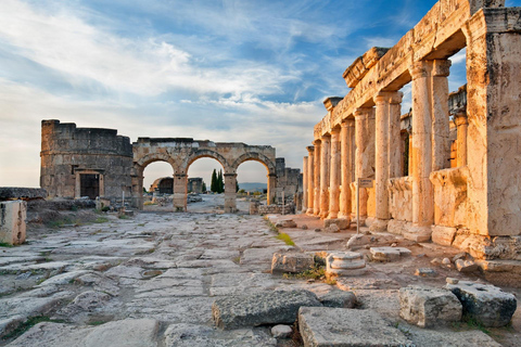 From Izmir: Pamukkale and Hierapolis Guided Day Trip Pamukkale Entry Included
