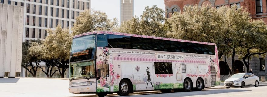 Dallas : visite en bus de la ville avec dégustation de thé et friandises