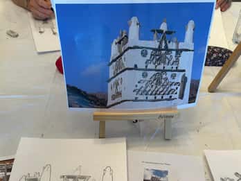 Île de Tinos : atelier artistique - créez un Highligt de l'île