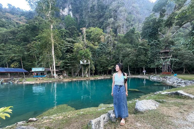Vang Vieng: Jung Cave, Blue Lagoon 2 & 3 Guided Tour