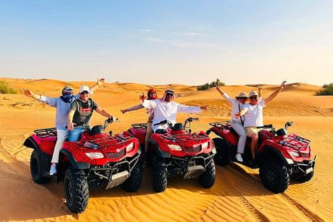 Abu Dhabi: Quad Bike ATV Safari, Camel Ride and Sandboarding