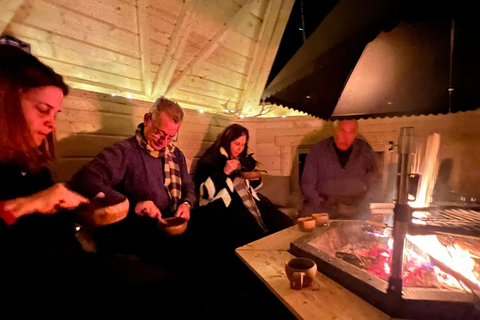 Levi: Private Sauna Experience, Dinner and Northern Lights