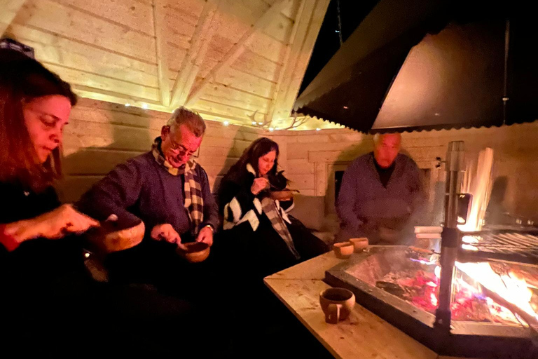 Levi: Private Sauna Experience, Dinner and Northern Lights