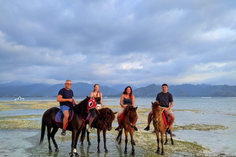 Gili Meno : Randonnée à cheval sur la plage de l&#039;écurie