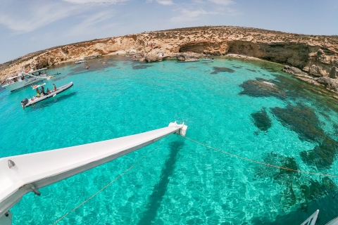 Malta: cruise bij zonsondergang naar de Blue Lagoon