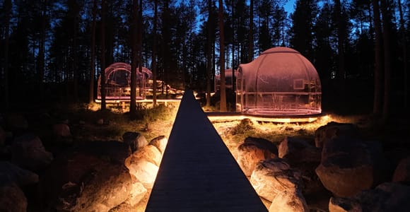 Rovaniemi: Private 3-Course Lunch in a Midnight Sun Igloo