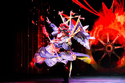 Beijing: Peking Opera Show with Modern Lighting in Qianmen