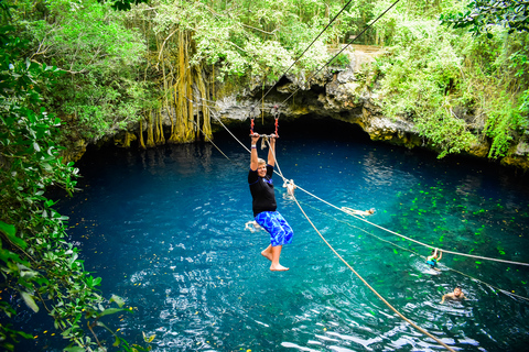 Cancun & Riviera Maya: ATV, Zipline, & Cenote Combo Tour Shared ATV with Gold Pass