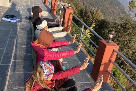 Pokhara Nepal: Outdoor Yoga, Pranayama, and Tea Ceremony