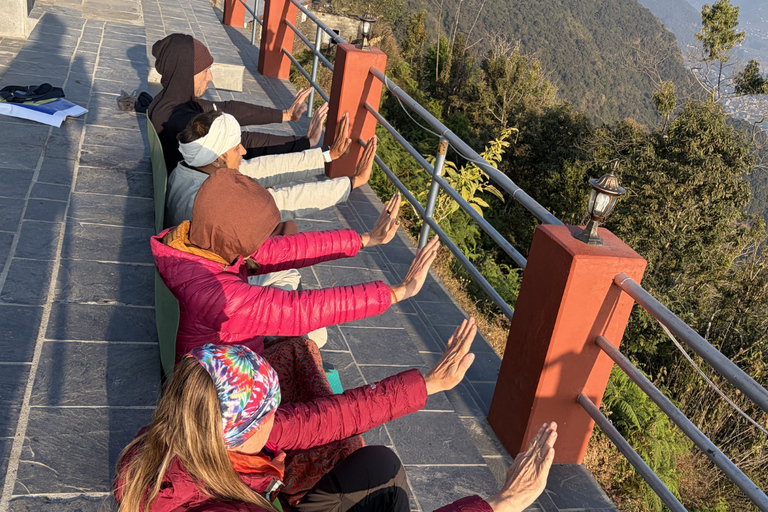 Pokhara Nepal: Outdoor Yoga, Pranayama, and Tea Ceremony