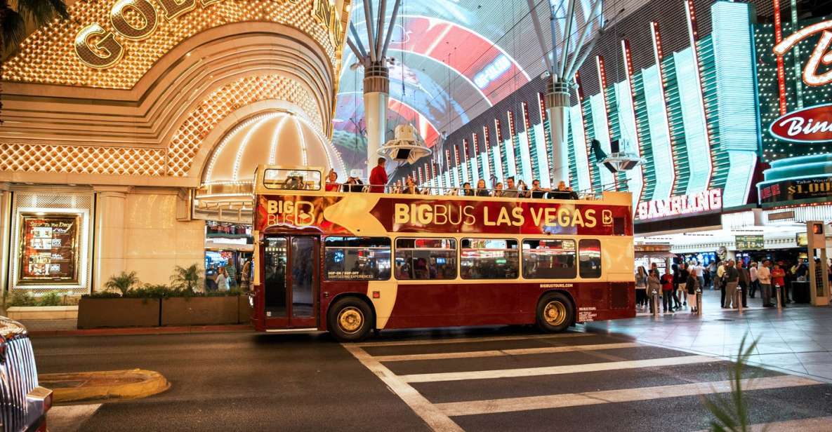 Las Vegas: recorrido turístico nocturno en autobús descapotable
