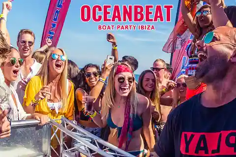 Ibiza: Ocean Club Boat Party with Premium Drinks, Food, & DJ