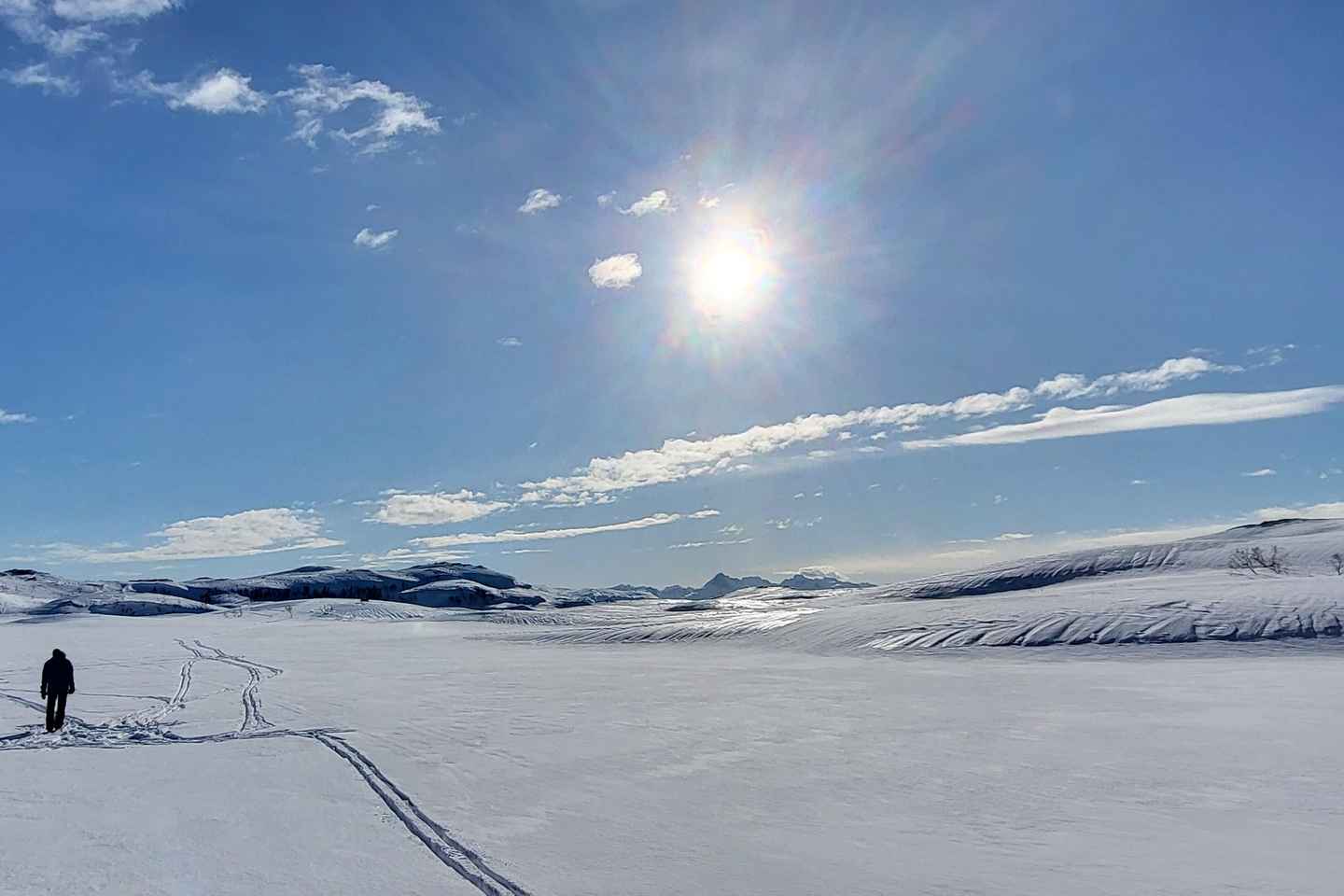 Tromsø : Pêche sur glace et randonnée en raquettes