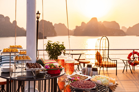 From Hanoi: Halong Bay Day Cruise with Kayak, Cave & Swim Halong Bay Day Cruise from Halong Port (No Transfer)