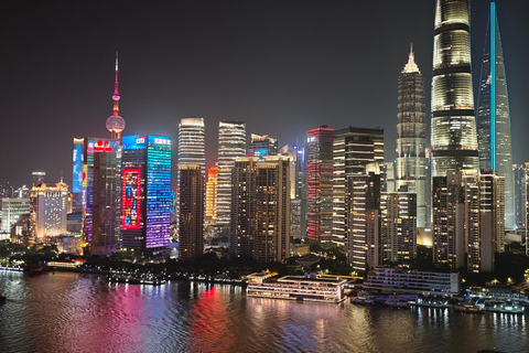 Shanghai Night Tour: Old Town, Local Dinner & Rooftop Bar