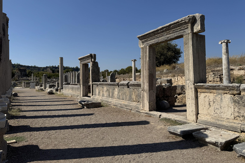 Antalya: Perge & City of Side, Aspendos, Waterfall and Lunch Perge, Side, Aspendos, Waterfall Tour with Entrance