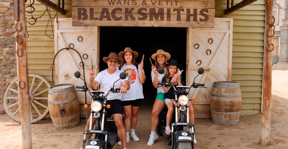 e-Scooter Guided Tour+Visit Wild West Sioux City+Horse Ride