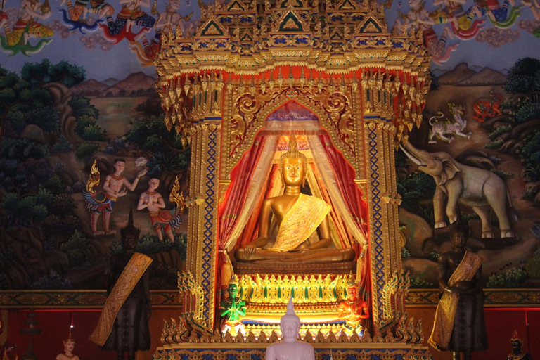 Khaolak: Half Day Bamboo Rafting, Temple & Waterfall Tour