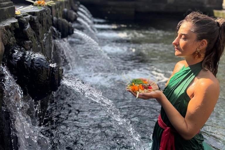 The Oldest Village Temple in Bali & Learn How to Make Canang Sukawati Temple, Tirta Empul, Rice terrace, Abian Kusma Sari