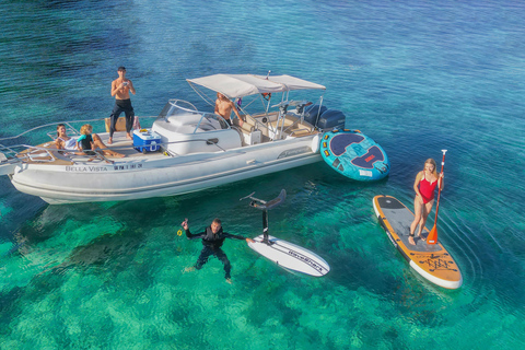 Palma Mallorca : Excursion en bateau privé avec jouets aquatiques