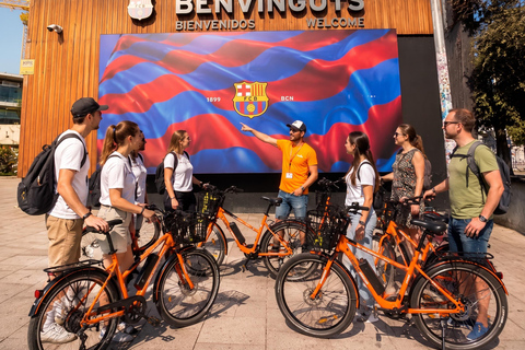 Barcelona: City Highlights and Camp Nou Guided E-Bike Tour Shared Small-Group E-Bike Tour