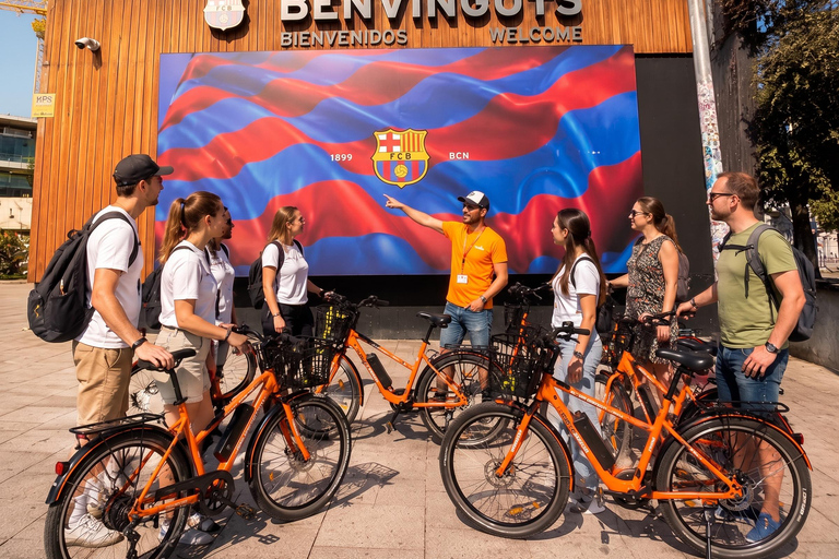 Barcelona: City Highlights and Camp Nou Guided E-Bike Tour Shared Small-Group E-Bike Tour