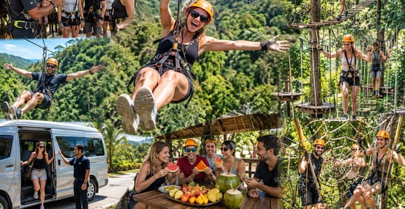 Krabi: Jungle Zipline & Tree Top Obstacle Course
