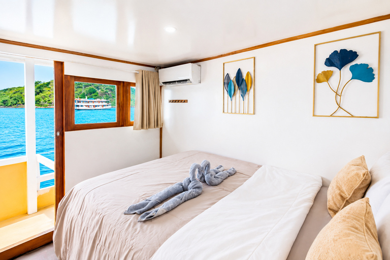 Labuan Bajo: 3-Day Komodo Sailing Ocean View Cabin All Fees Standard Boat | Sharing Room Ocean View | Tiket not Included
