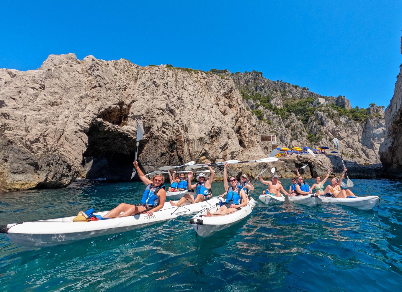 Capri: Kajaktur til grotter og strande med GoPro-billeder