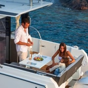 Sunset Yacht Party for Birthday with Champagne