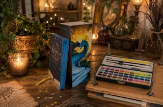 Leipzig: Buch-Workshop mit besprühten Kanten, Aquarellen und Farbschnitt