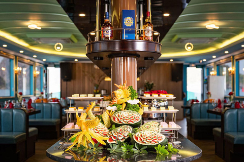 Hanoi: Aurora Halong Day Cruise - Lunch, Kayak, Swim, Cave from Halong: Cruise with Buffet, Kayaking (No transfer)