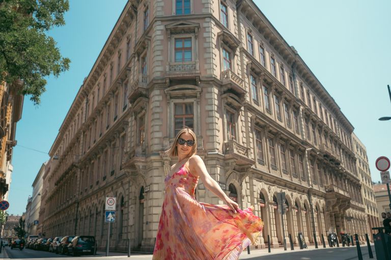 Foto di strada nelle vie più belle di Budapest