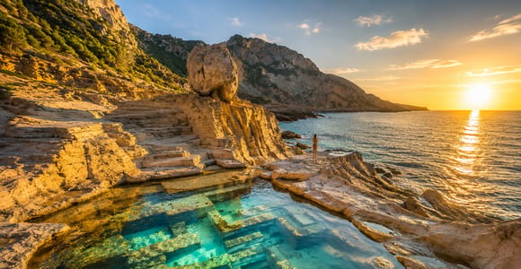 Ibiza: Mystical Natural Pools and Sunset
