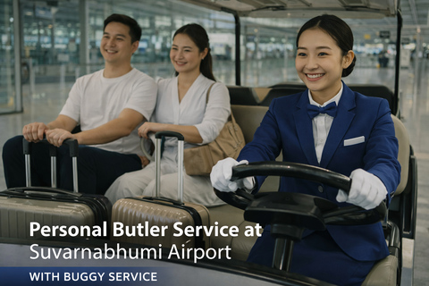 Bangkok: Airport Priority Lane & Optional Transfer POI/Class Arrival Suvarnabhumi Bangkok Airport Priority Lane + Buggy