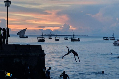 Stone town: Private Sunset Cruise with Local Music & Snacks Shared Tour with Hotel pick up and drop-off in Stone town