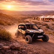Expérience en buggy 4 places dans le désert d'Agafay | Famille et Premium