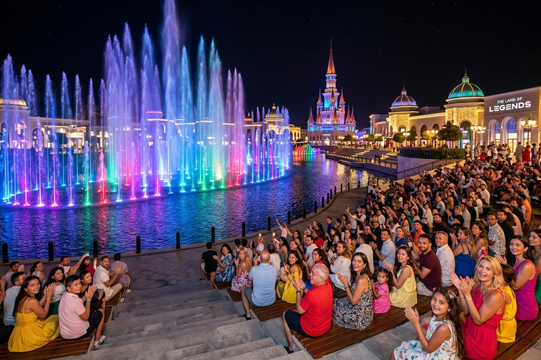 Side/Belek/Alanya: The Land of Legends Night Show Transfer Aquarium+Wax Museum & Legends Night Show Transfer+Dinner