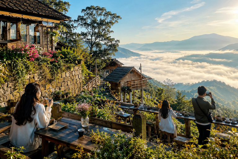 Da Lat: Clouds at Sunrise Tour, Tea Hill, & Strawberry Farm