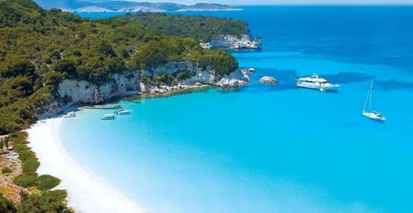From Corfu: Paxos, Antipaxos & Blue Caves Day Trip by Boat