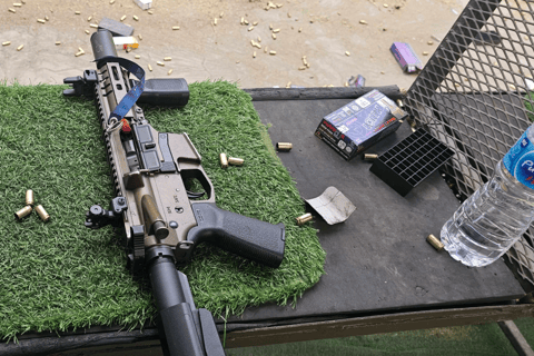 Bangkok: Shooting Range Experience with a Professional Coach Option D: 9mm*13rounds+.45*12rounds+MP5 9mm*25rounds