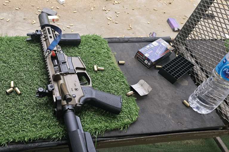 Bangkok: Shooting Range Experience with a Professional Coach Option D: 9mm*13rounds+.45*12rounds+MP5 9mm*25rounds