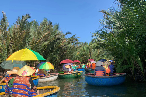 Da Nang/Hoi An: Tour in barca sul fiume del cocco e Festival delle LanterneAutista privato e auto