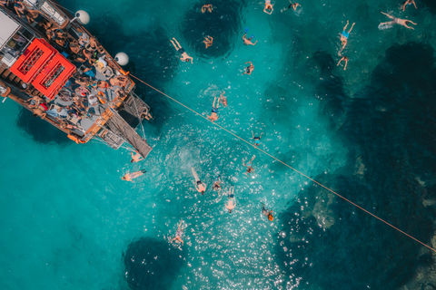 From Benitses/Lefkimmi: Blue Lagoon & Papanikolis Cruise Cruise with Transfer from Southern Corfu to Lefkimmi Port