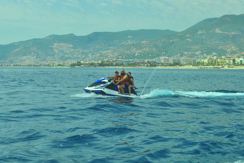 Alanya: Jet Ski Tour met uitzicht op de kust en veiligheidsbriefingBestuurder alleen (1 persoon per jetski)