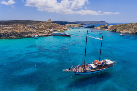 Sliema: Comino, Crystal Lagoon & Blue Lagoon Cruise w/ Lunch Including Transportation